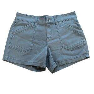 Supplies by UnionBay Alix Twill Shorts Size 8 Smokey Spruce